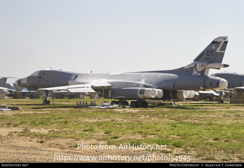 Aircraft Photo of 84-0058 / AF84-058 | Rockwell B-1B Lancer | USA - Air Force | AirHistory.net #54945