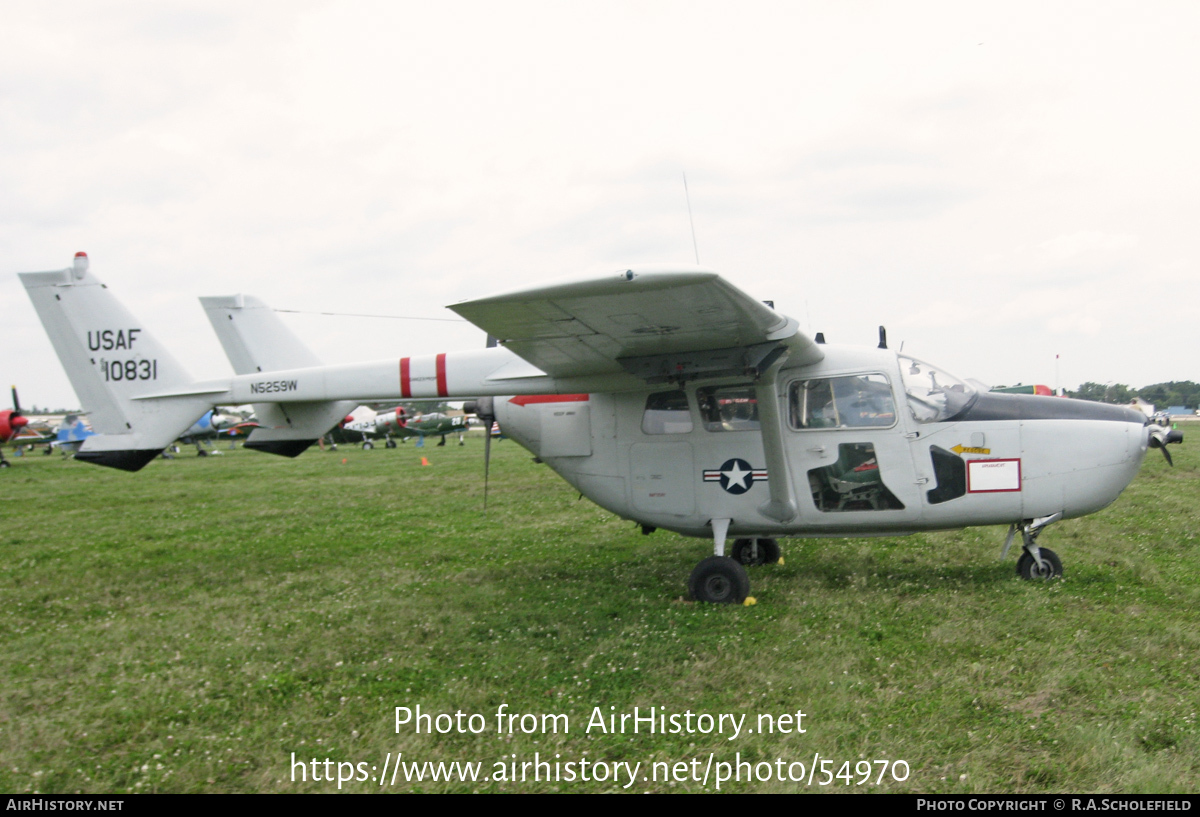 Aircraft Photo of N5259W / 68-10831 | Cessna O-2A Super Skymaster | USA - Air Force | AirHistory.net #54970