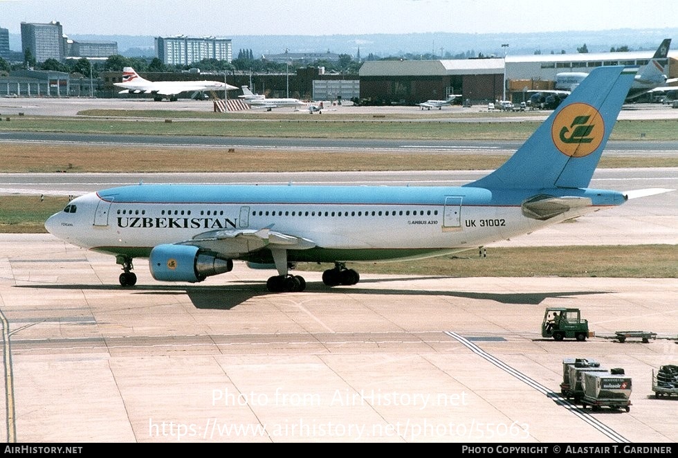 Aircraft Photo of UK-31002 | Airbus A310-324 | Uzbekistan Airways | AirHistory.net #55063