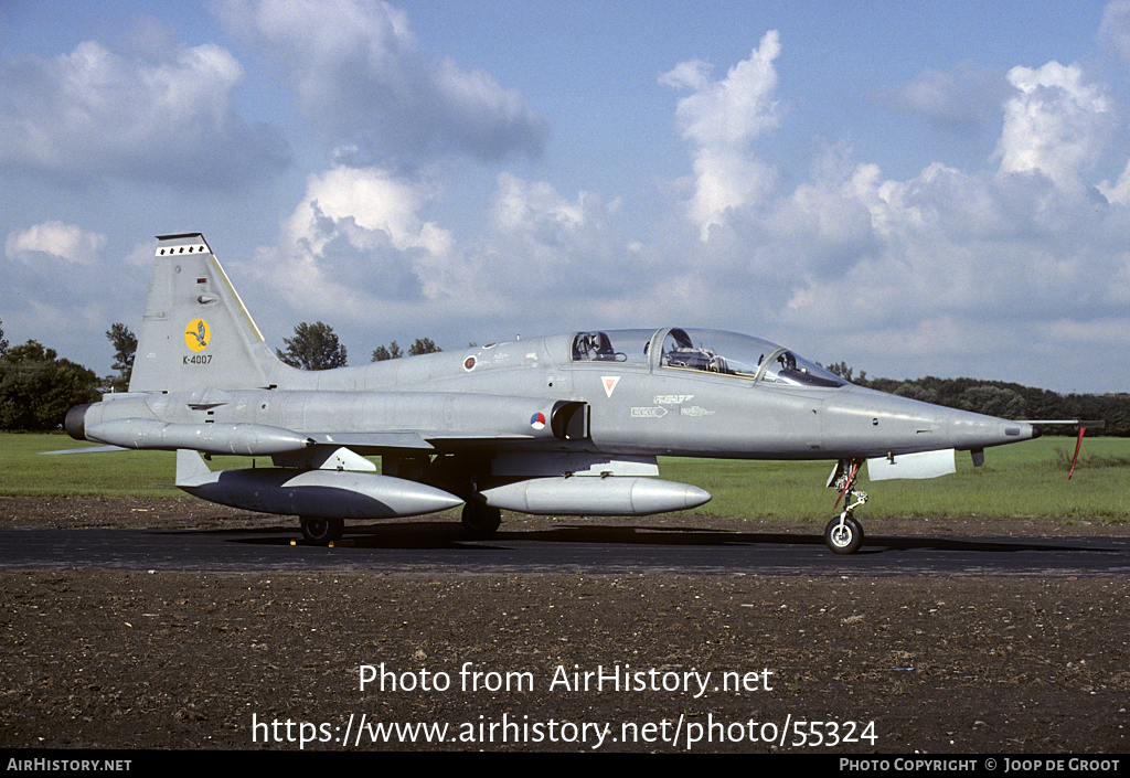 Aircraft Photo of K-4007 | Canadair NF-5B | Netherlands - Air Force | AirHistory.net #55324