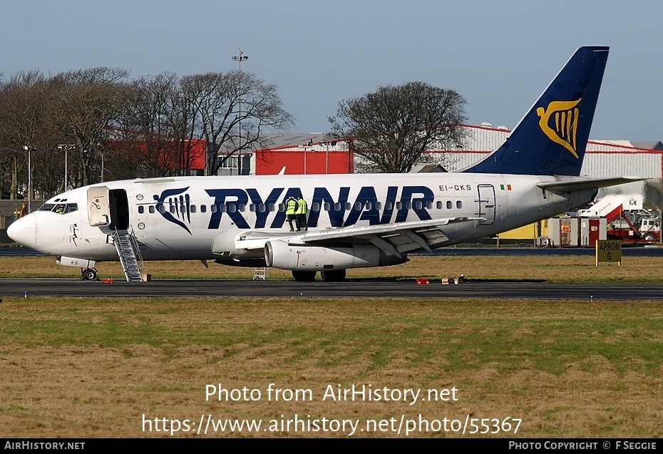 Aircraft Photo of EI-CKS | Boeing 737-2T5/Adv | Ryanair | AirHistory.net #55367