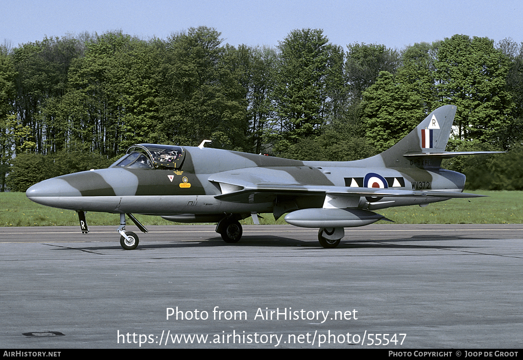 Aircraft Photo of G-BXFI / WV372 | Hawker Hunter T7 | UK - Air Force | AirHistory.net #55547