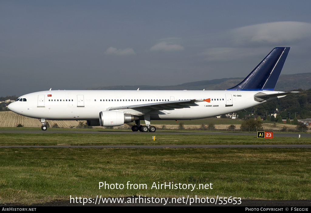 Aircraft Photo of TC-OAO | Airbus A300B4-605R | Onur Air | AirHistory.net #55653