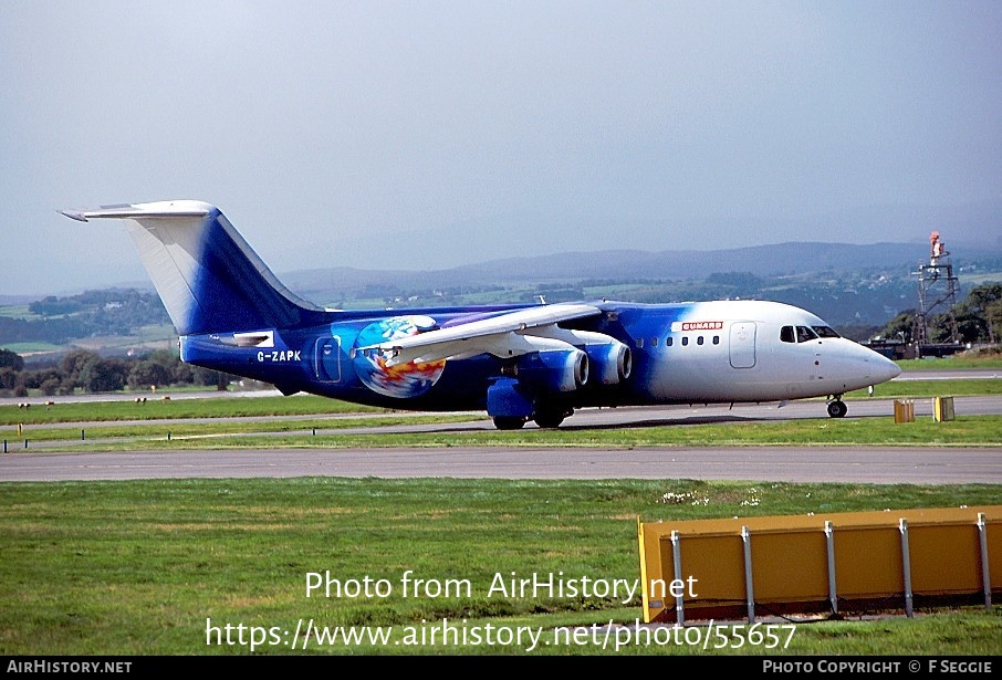 Aircraft Photo of G-ZAPK | British Aerospace BAe-146-200QC | Titan Airways | AirHistory.net #55657