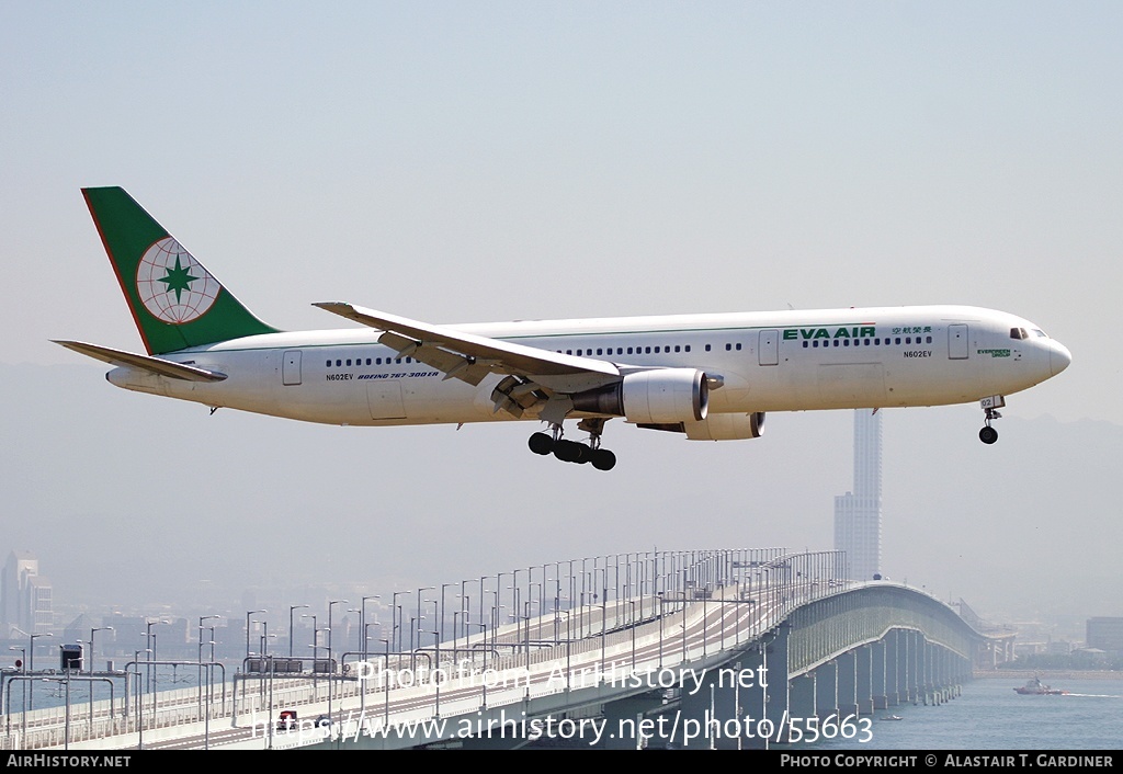 Aircraft Photo of N602EV | Boeing 767-3T7/ER | EVA Air | AirHistory.net #55663