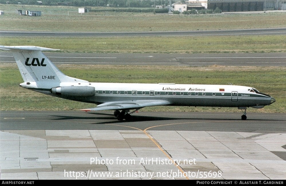 Aircraft Photo of LY-ABE | Tupolev Tu-134A-3 | Lithuanian Airlines | AirHistory.net #55698