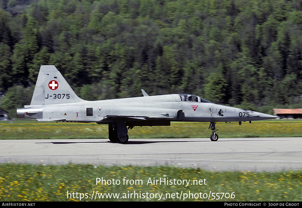 Aircraft Photo of J-3075 | Northrop F-5E Tiger II | Switzerland - Air Force | AirHistory.net #55706