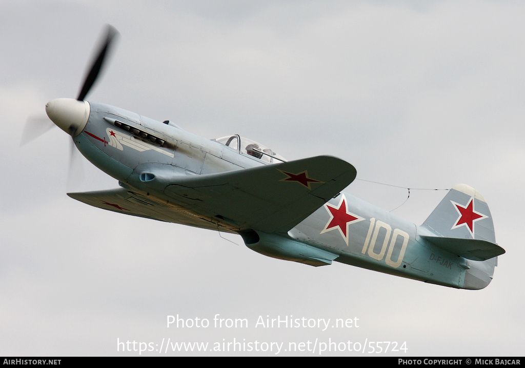 Aircraft Photo of D-FJAK / 100 white | Yakovlev Yak-3UA | Soviet Union - Air Force | AirHistory.net #55724