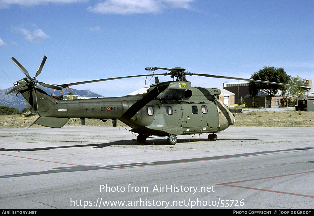 Aircraft Photo of HT21-07 | Aerospatiale AS-332B1 Super Puma | Spain - Army | AirHistory.net #55726