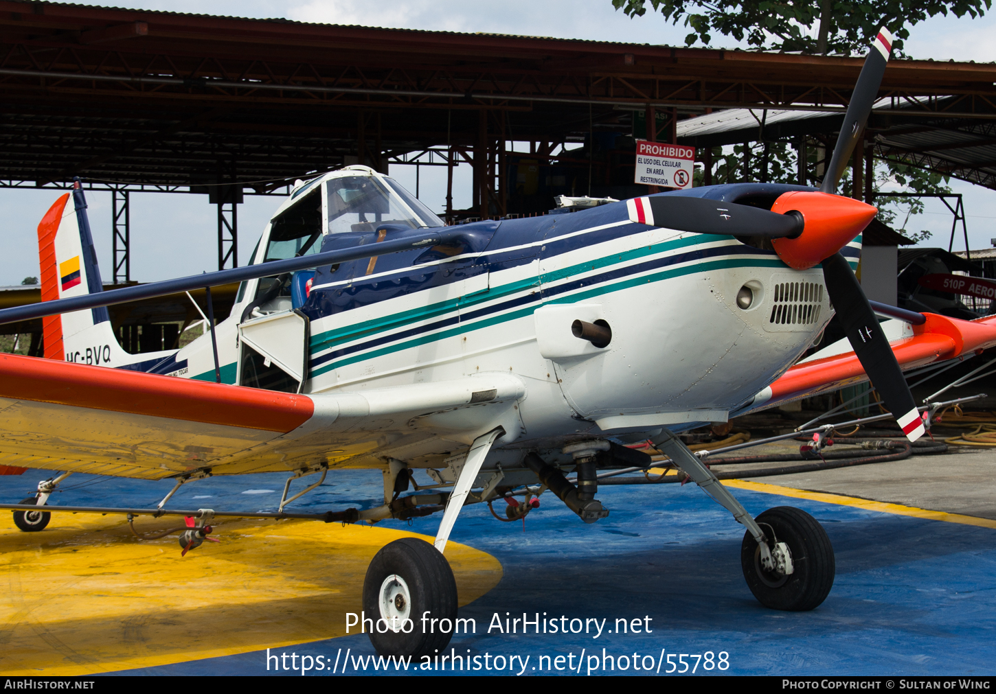 Aircraft Photo of HC-BVQ | Cessna T188C Ag Husky | Aerovic | AirHistory.net #55788