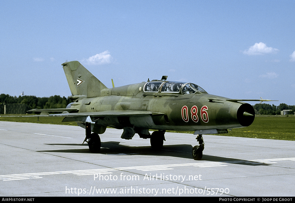 Aircraft Photo of 086 | Mikoyan-Gurevich MiG-21UM | Hungary - Air Force | AirHistory.net #55790