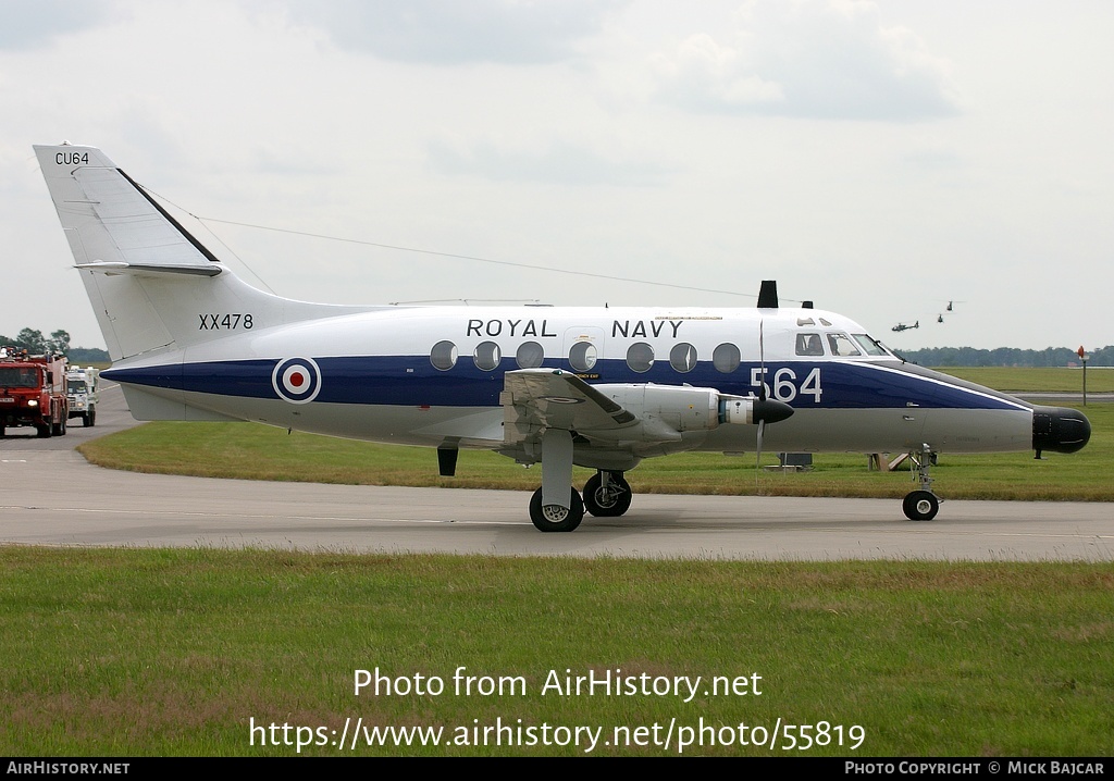 Aircraft Photo of XX478 | Scottish Aviation HP-137 Jetstream T2 | UK - Navy | AirHistory.net #55819