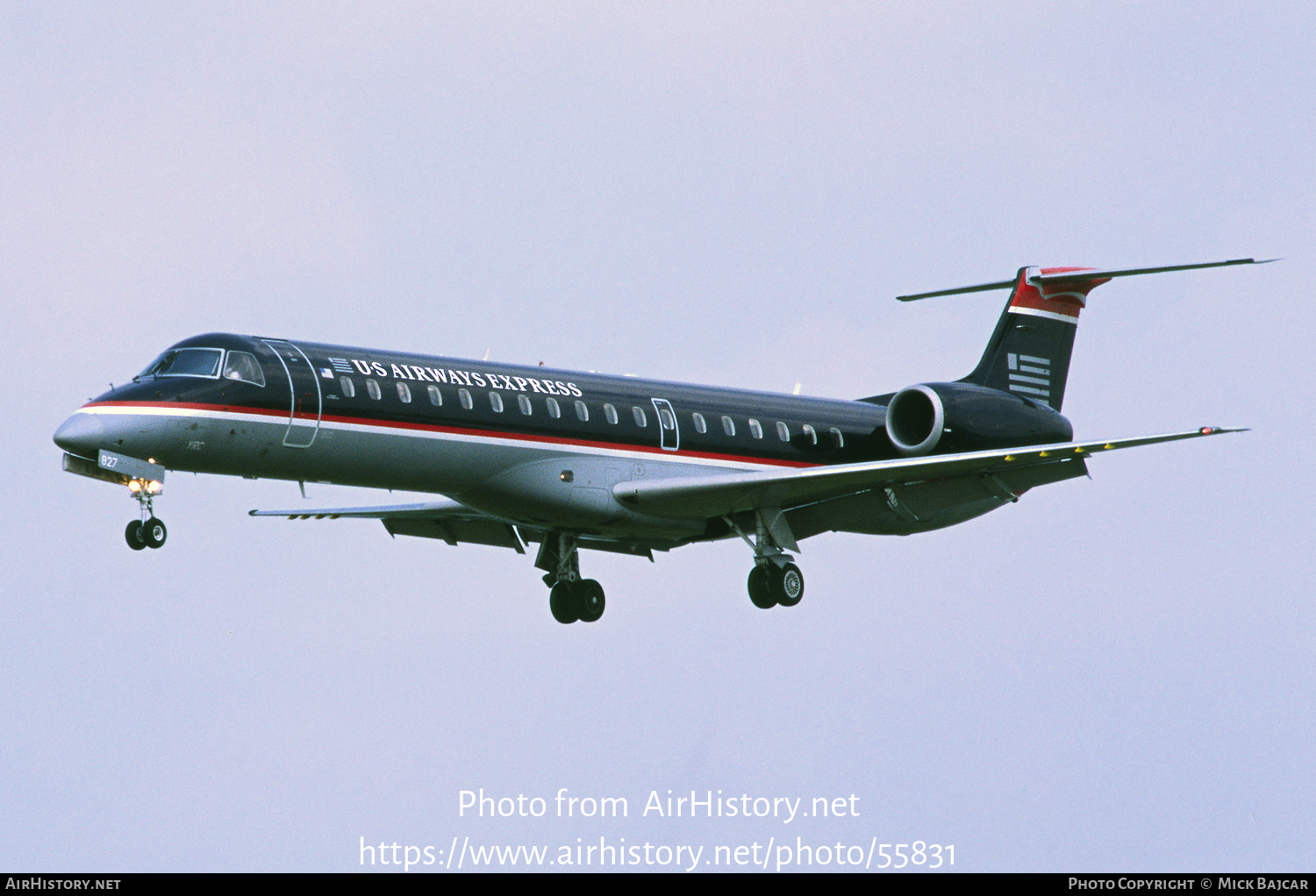 Aircraft Photo of N827MJ | Embraer ERJ-145LR (EMB-145LR) | US Airways Express | AirHistory.net #55831