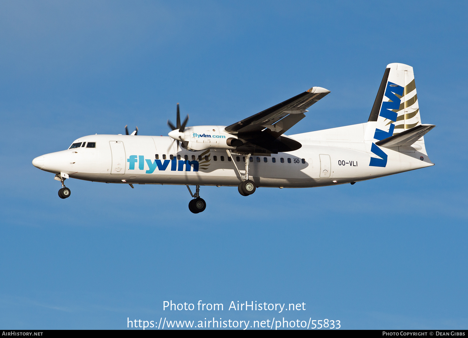 Aircraft Photo of OO-VLI | Fokker 50 | VLM Airlines | AirHistory.net #55833