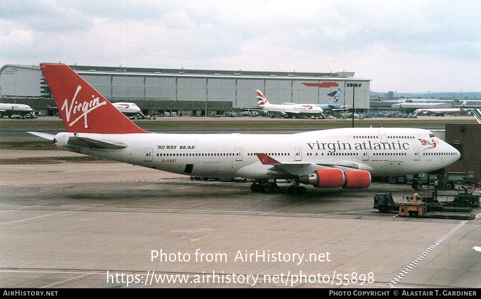 Aircraft Photo of G-VAST | Boeing 747-41R | Virgin Atlantic Airways | AirHistory.net #55898