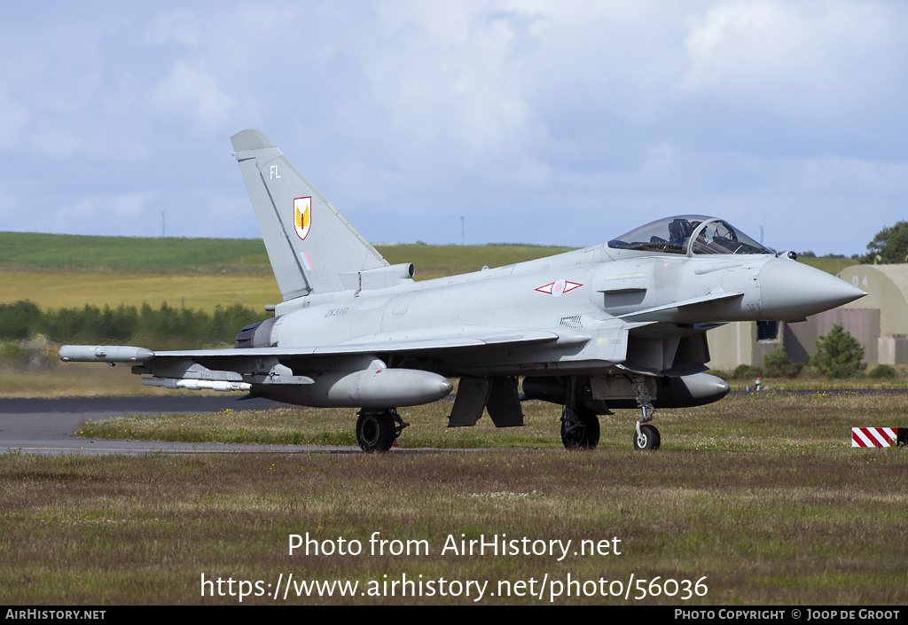 Aircraft Photo of ZK310 | Eurofighter EF-2000 Typhoon FGR4 | UK - Air Force | AirHistory.net #56036