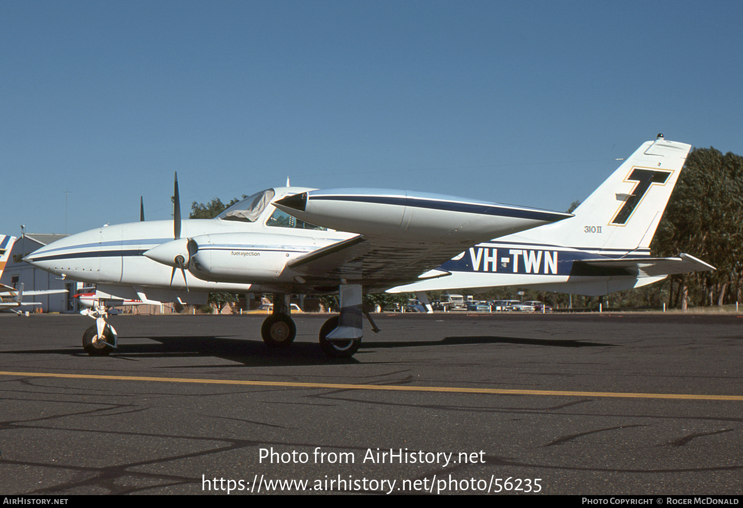 Aircraft Photo of VH-TWN | Cessna 310R | Trans West Airlines | AirHistory.net #56235