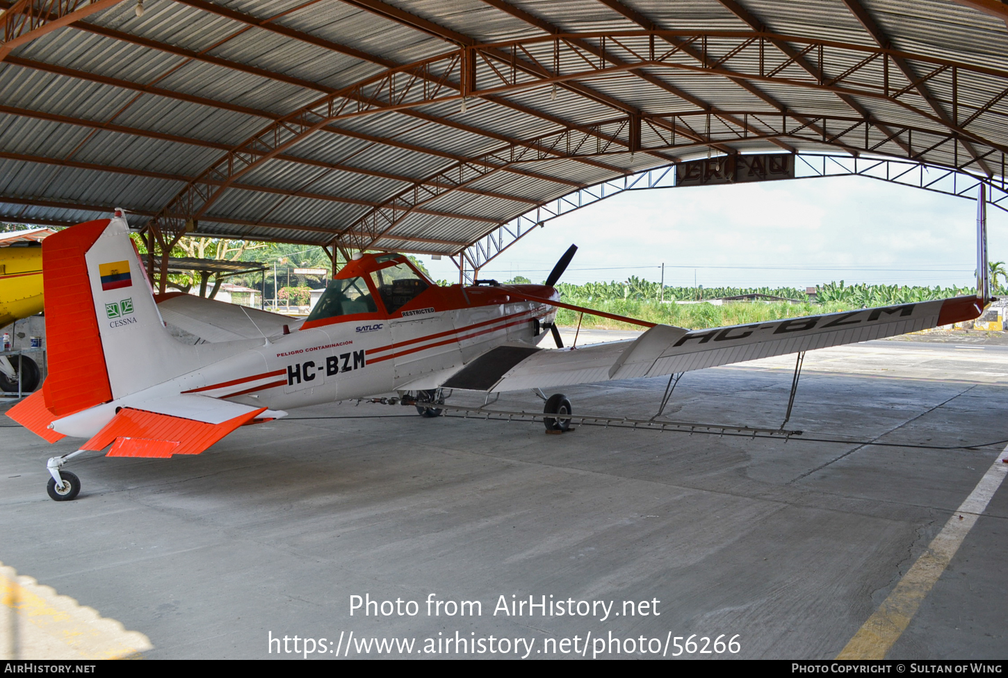 Aircraft Photo of HC-BZM | Cessna T188C Ag Husky | Aerofaq | AirHistory.net #56266