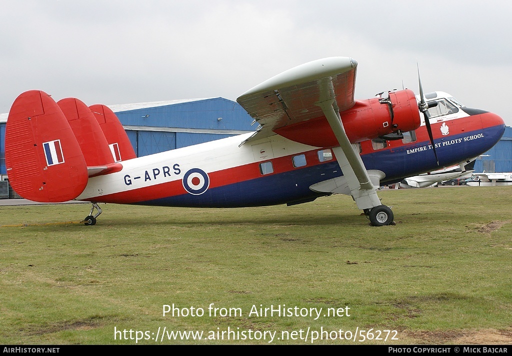 Aircraft Photo of G-APRS | Scottish Aviation Twin Pioneer Series 3 | UK - Air Force | AirHistory.net #56272