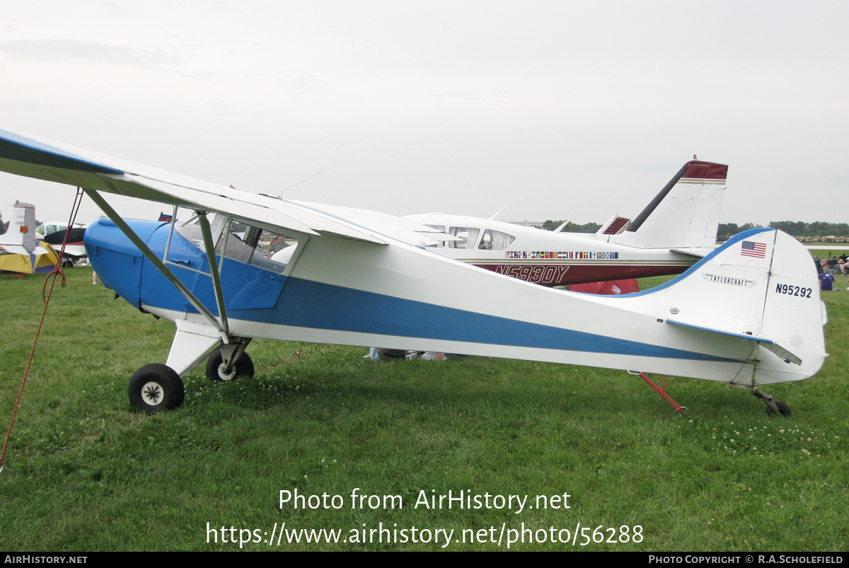 Aircraft Photo of N95292 | Taylorcraft BC-12D | AirHistory.net #56288