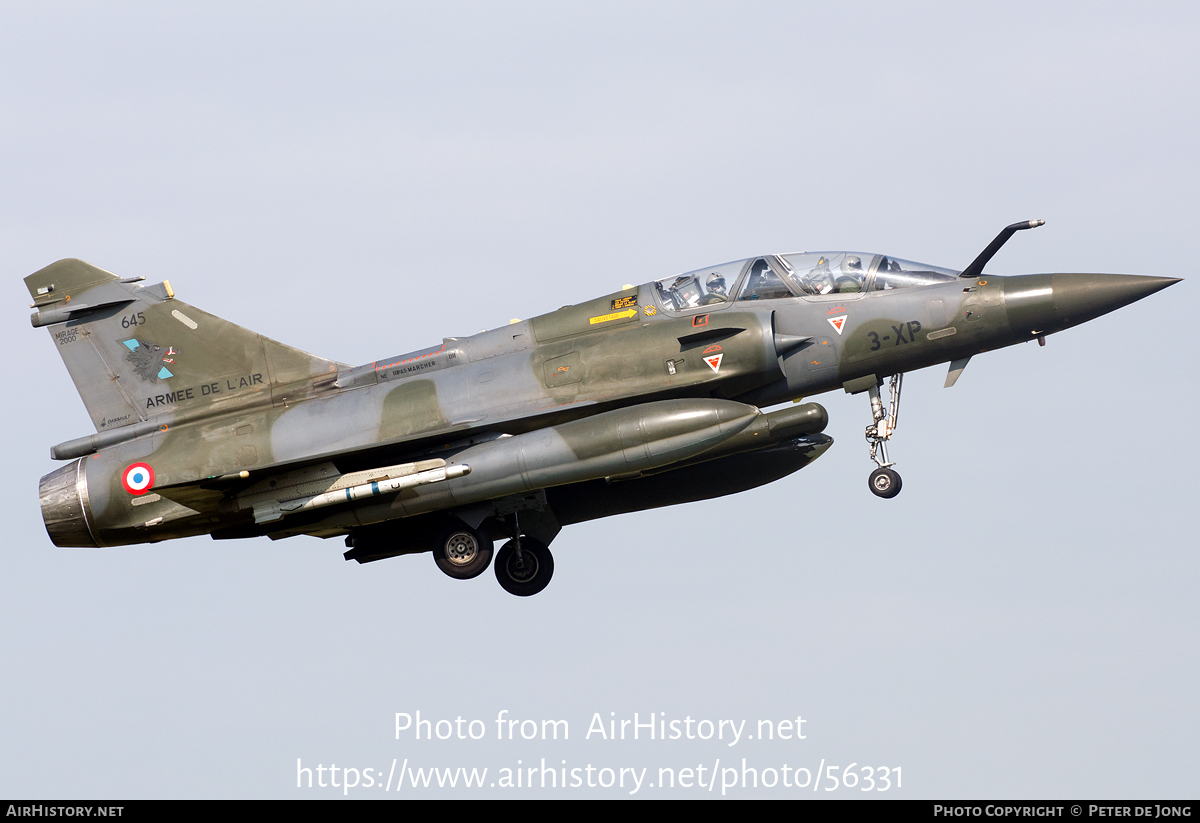 Aircraft Photo of 645 | Dassault Mirage 2000D | France - Air Force | AirHistory.net #56331