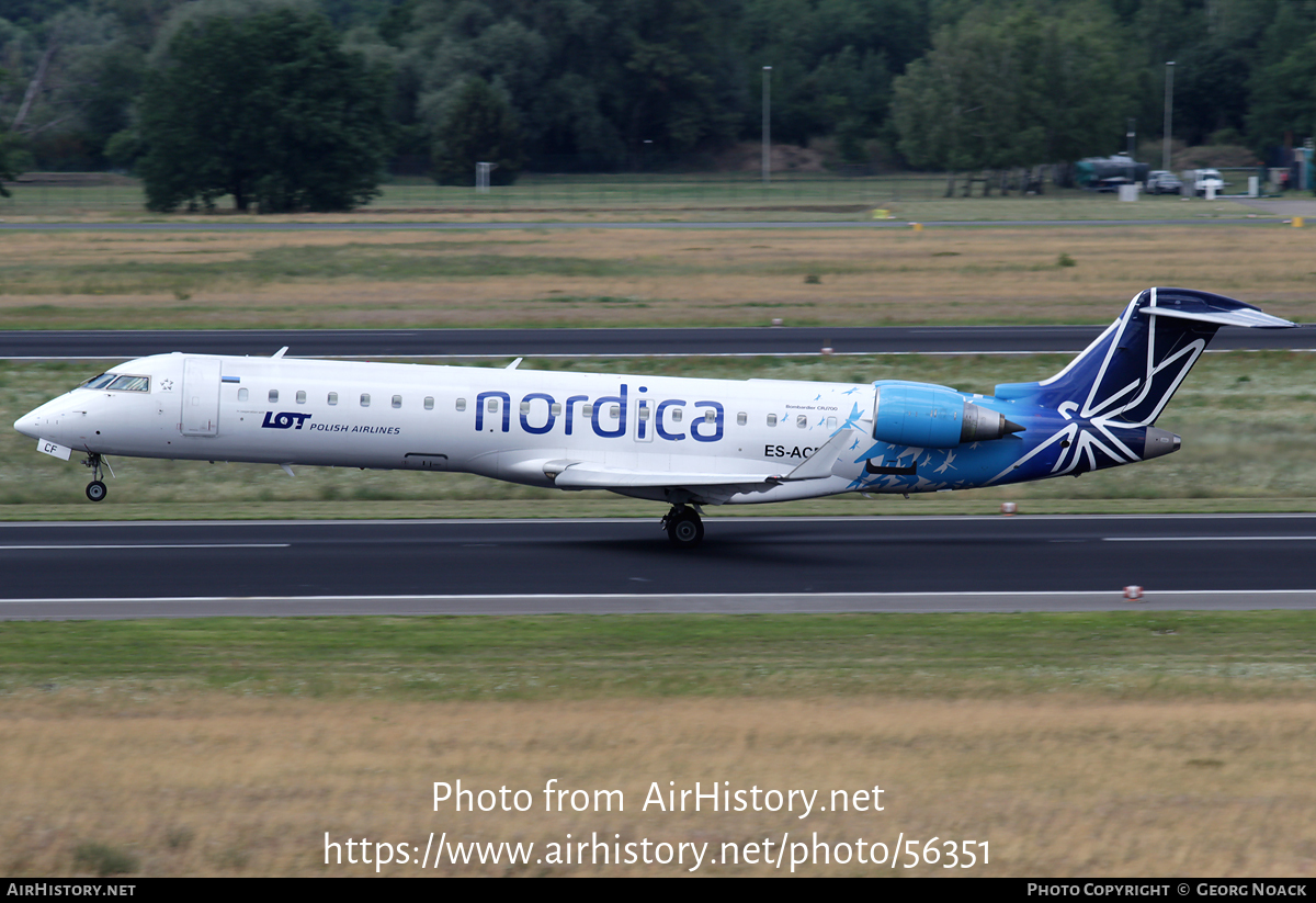 Aircraft Photo of ES-ACF | Bombardier CRJ-701ER (CL-600-2C10) | Nordica | AirHistory.net #56351