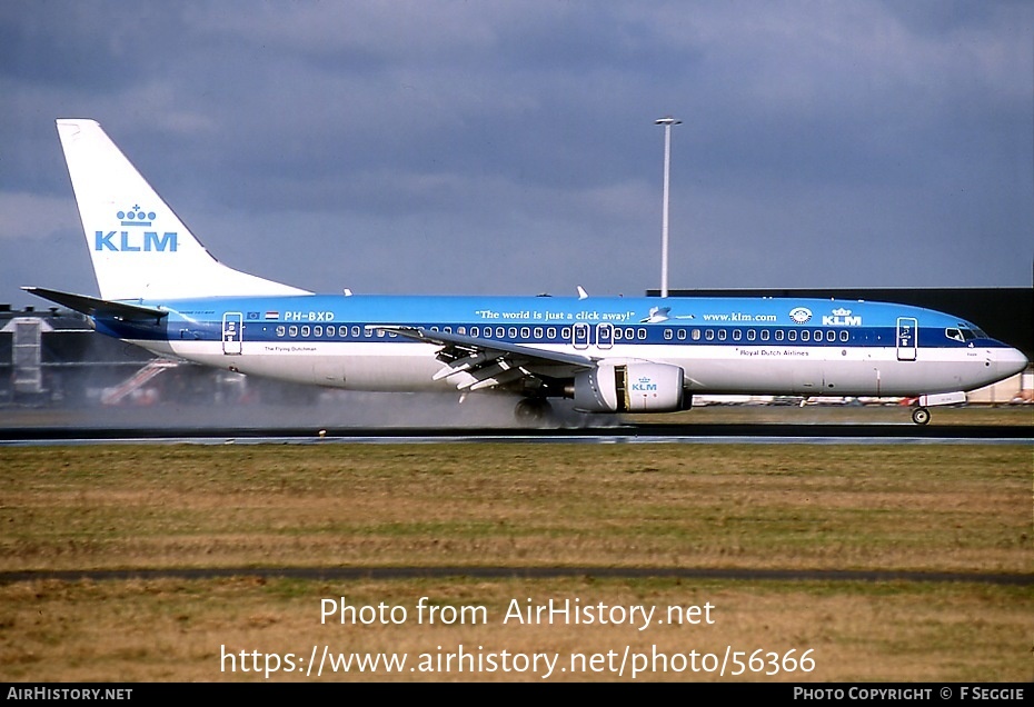 Aircraft Photo of PH-BXD | Boeing 737-8K2 | KLM - Royal Dutch Airlines | AirHistory.net #56366