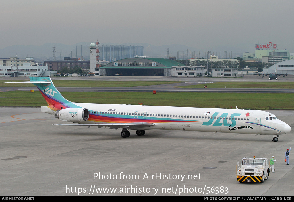 Aircraft Photo of JA8065 | McDonnell Douglas MD-90-30 | Japan Air System - JAS | AirHistory.net #56383