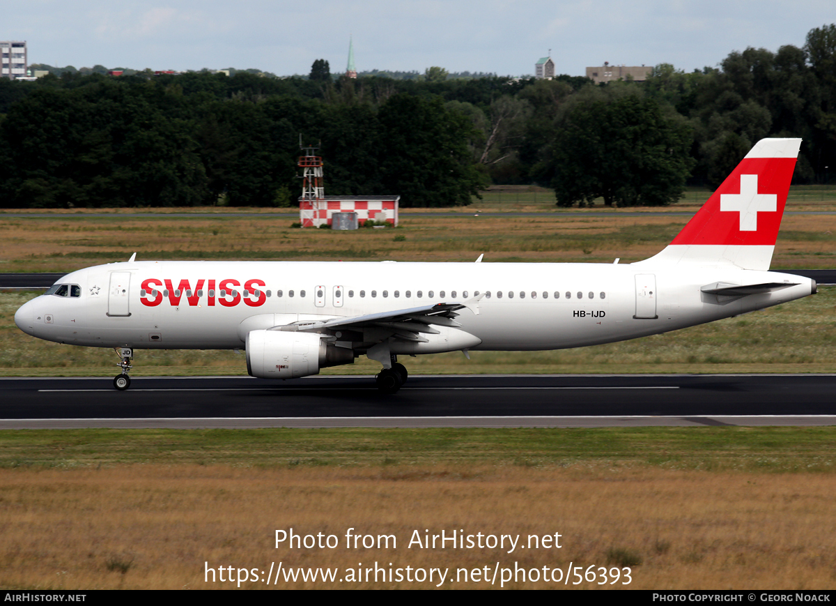 Aircraft Photo of HB-IJD | Airbus A320-214 | Swiss International Air Lines | AirHistory.net #56393