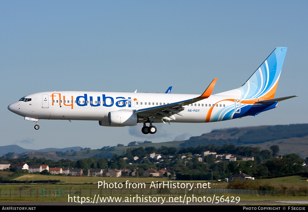 Aircraft Photo of A6-FDT | Boeing 737-8KN | Flydubai | AirHistory.net #56429