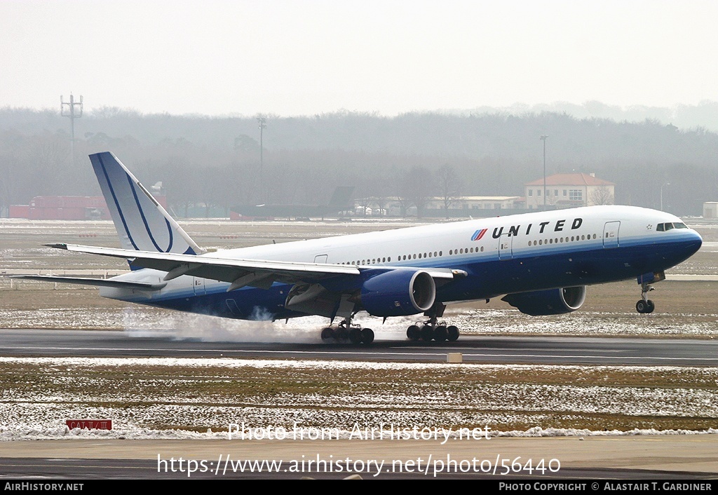 Aircraft Photo of N775UA | Boeing 777-222 | United Airlines | AirHistory.net #56440