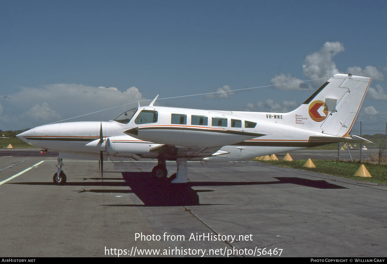 Aircraft Photo of VH-WNE | Cessna 402B Utililiner | North Queensland Aerial Services | AirHistory.net #56467