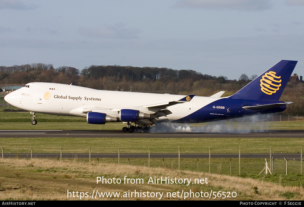 Aircraft Photo of G-GSSB | Boeing 747-47UF/SCD | Global Supply Systems | AirHistory.net #56520