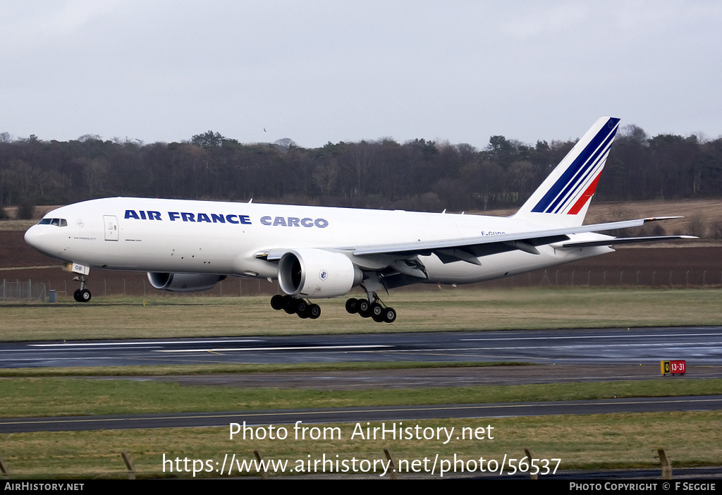 Aircraft Photo of F-GUOB | Boeing 777-F28 | Air France Cargo | AirHistory.net #56537