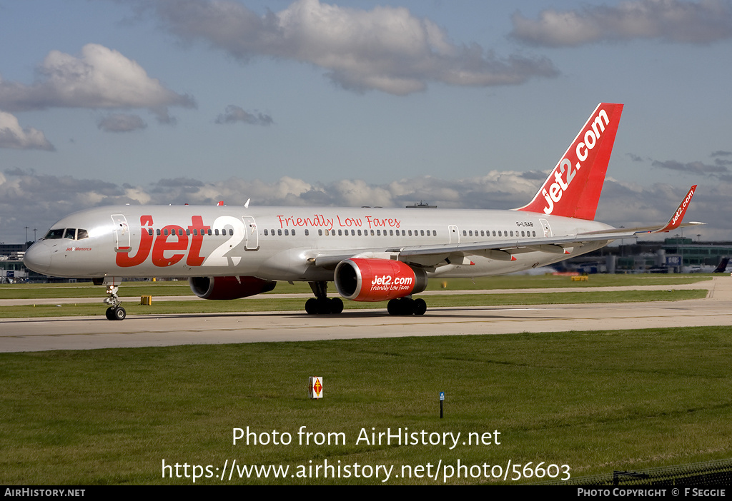 Aircraft Photo of G-LSAB | Boeing 757-27B | Jet2 | AirHistory.net #56603