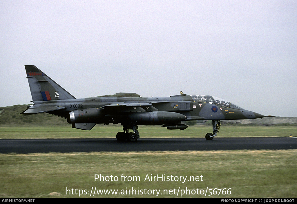 Aircraft Photo of XX832 | Sepecat Jaguar T2A | UK - Air Force | AirHistory.net #56766