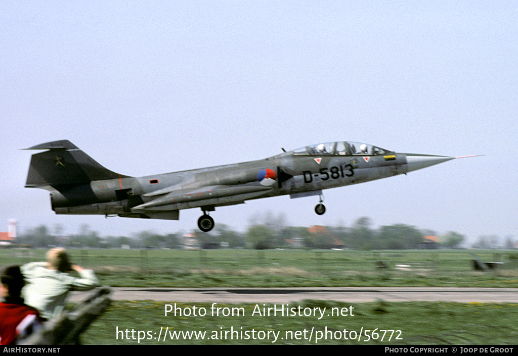 Aircraft Photo of D-5813 | Lockheed TF-104G Starfighter | Netherlands - Air Force | AirHistory.net #56772