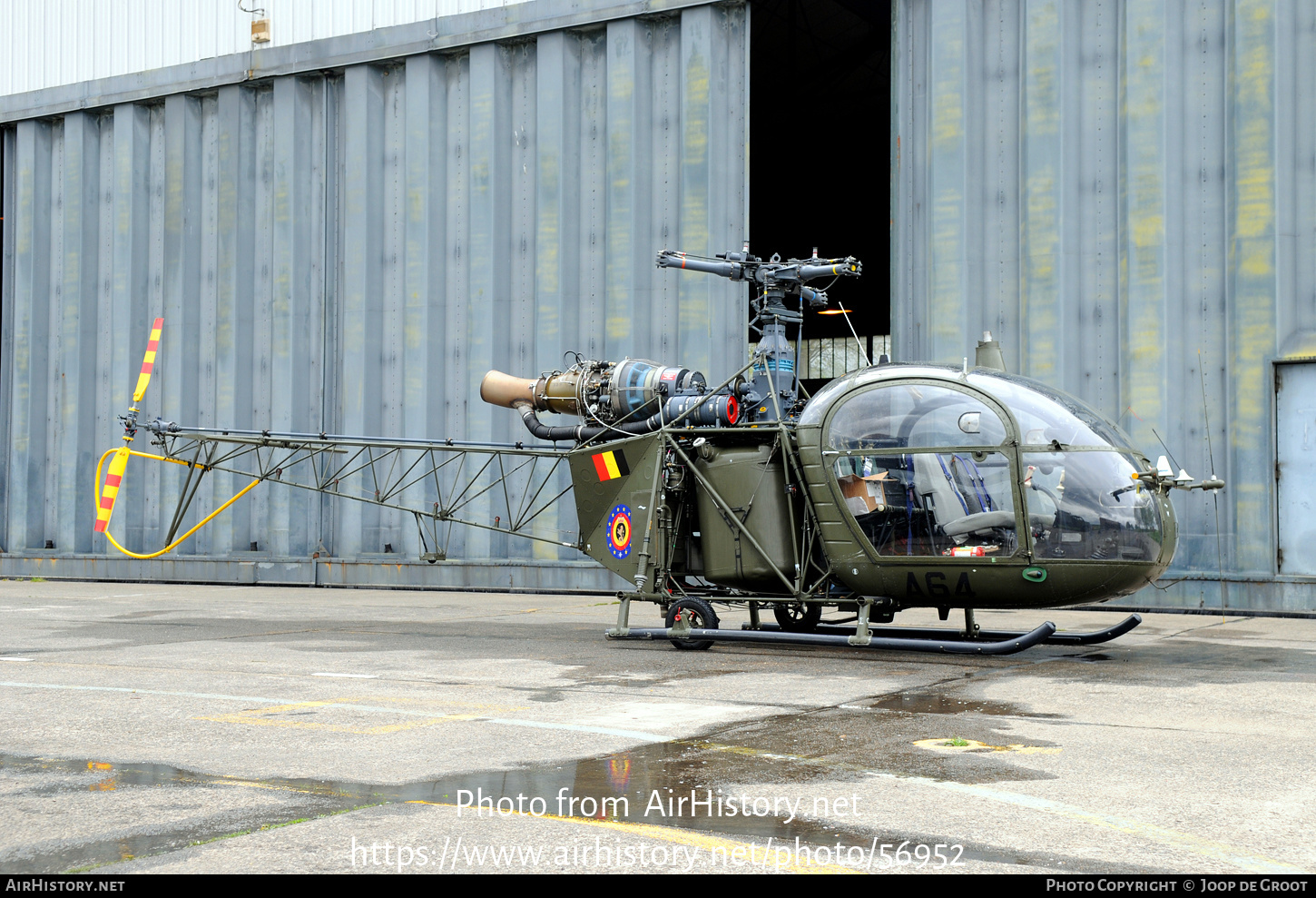 Aircraft Photo of A64 | Sud SA-318C Alouette II | Belgium - Army | AirHistory.net #56952