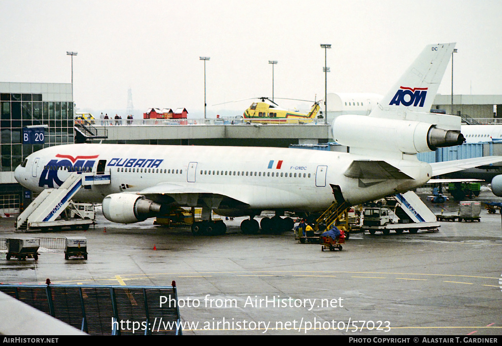 Aircraft Photo of F-GNDC | McDonnell Douglas DC-10-30 | AOM French Airlines | AirHistory.net #57023