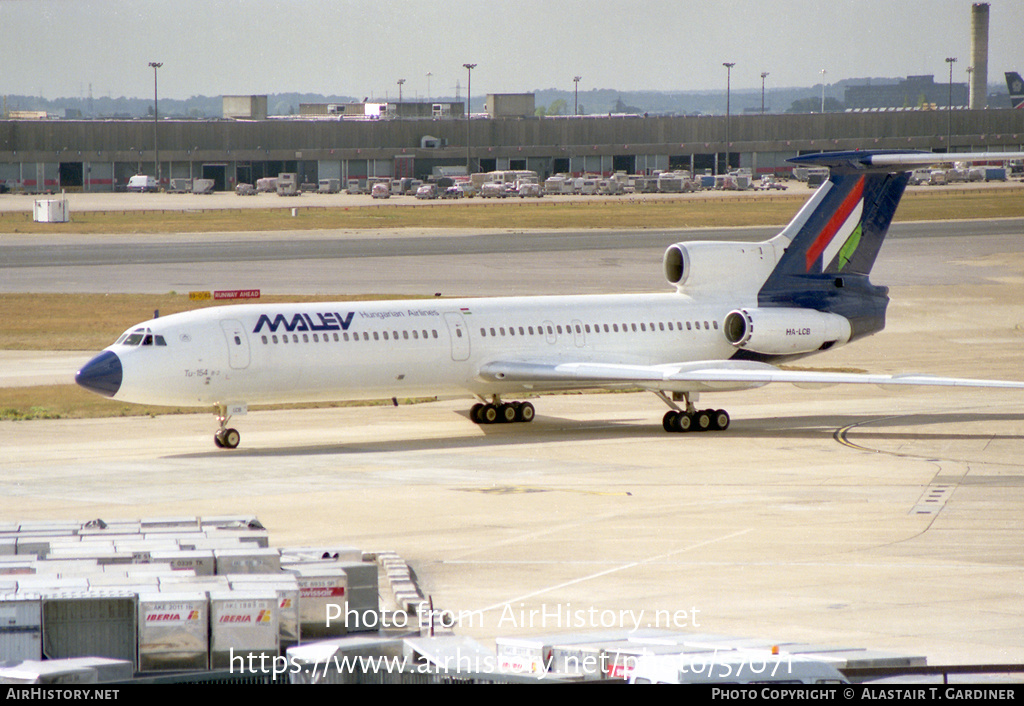 Aircraft Photo of HA-LCB | Tupolev Tu-154B-2 | Malév - Hungarian Airlines | AirHistory.net #57071