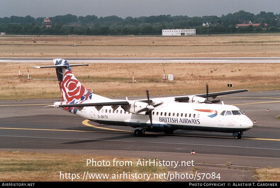 Aircraft Photo of G-BVTK | ATR ATR-72-202 | British Airways | AirHistory.net #57084