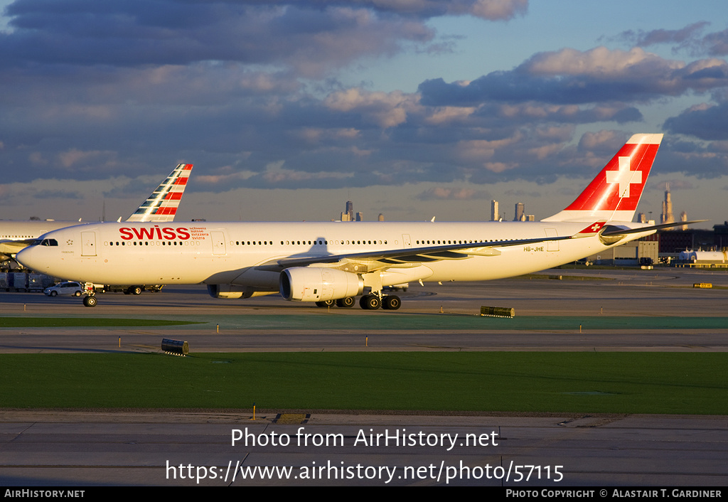 Aircraft Photo of HB-JHE | Airbus A330-343 | Swiss International Air Lines | AirHistory.net #57115