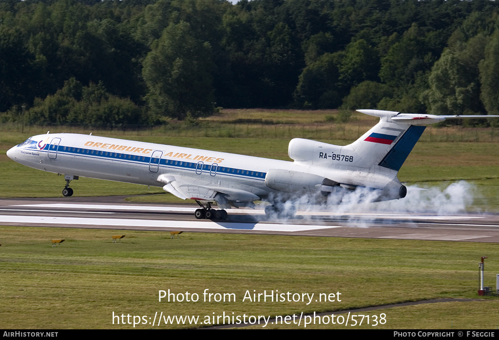 Aircraft Photo of RA-85768 | Tupolev Tu-154M | Orenburg Airlines | AirHistory.net #57138