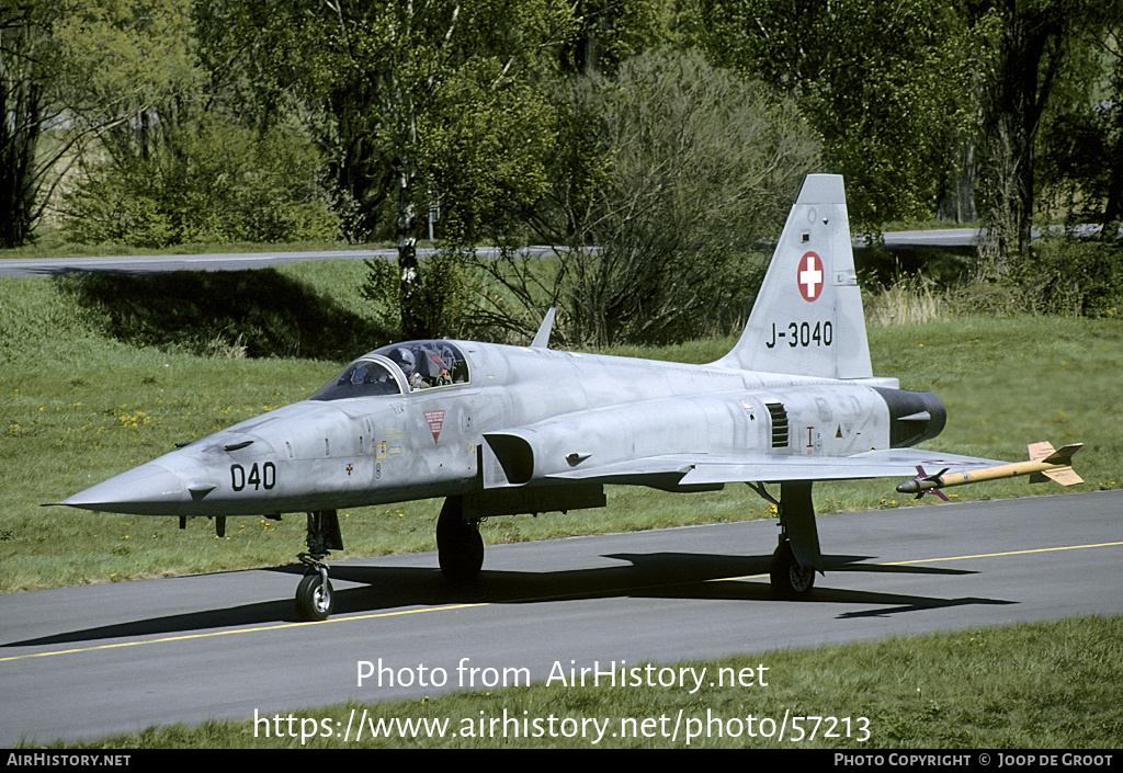 Aircraft Photo of J-3040 | Northrop F-5E Tiger II | Switzerland - Air Force | AirHistory.net #57213