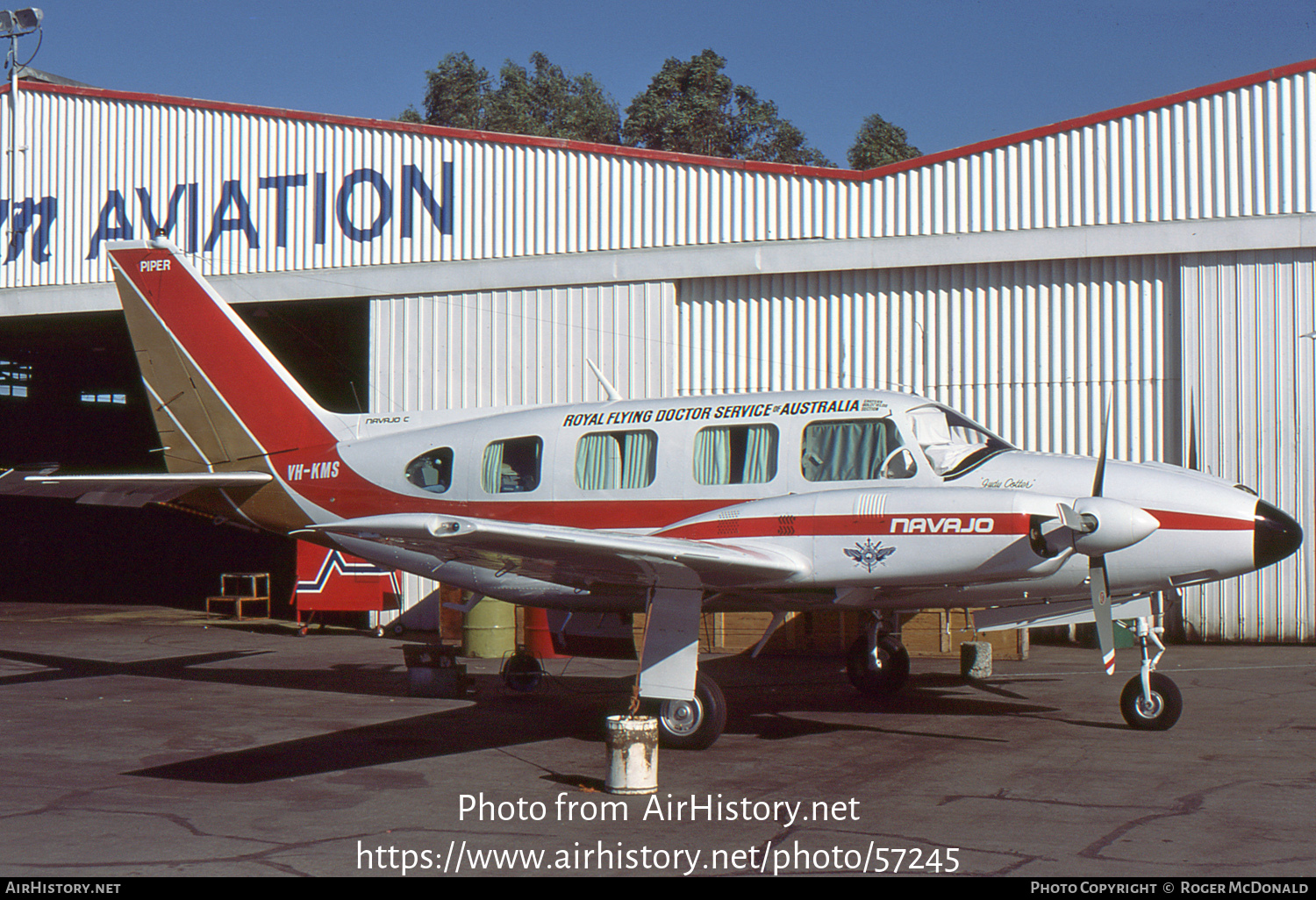 Aircraft Photo of VH-KMS | Piper PA-31-310 Navajo C | Royal Flying Doctor Service - RFDS | AirHistory.net #57245