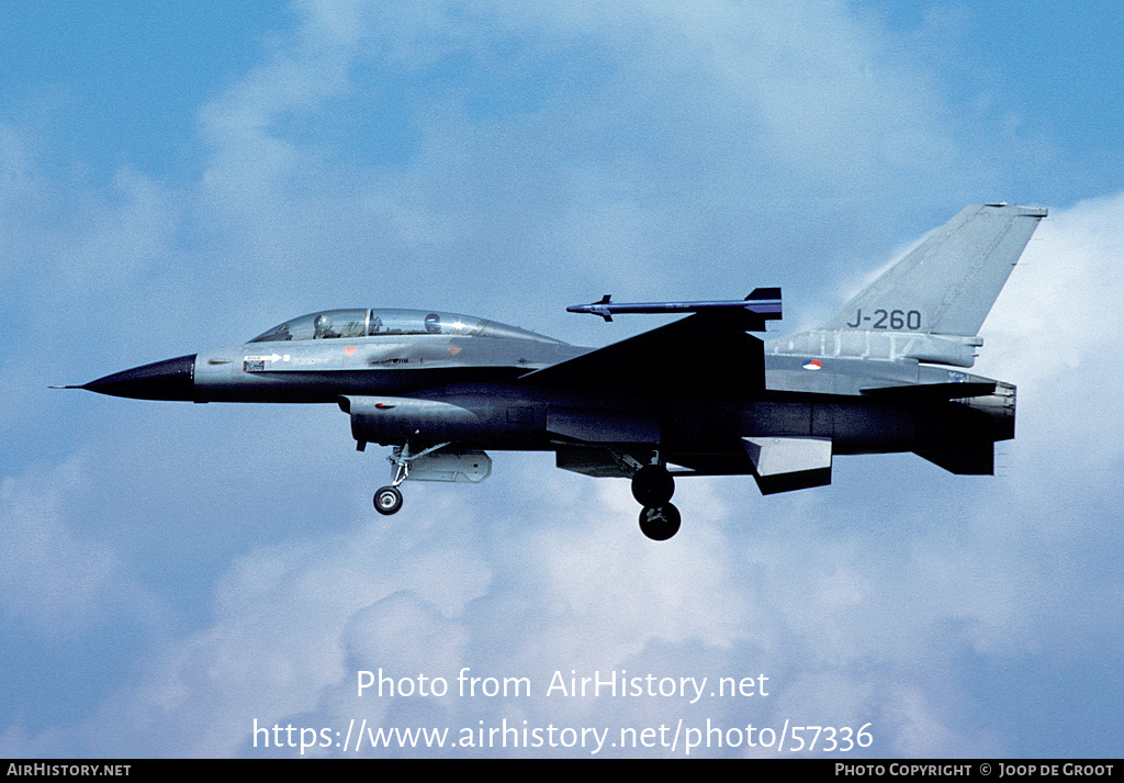 Aircraft Photo of J-260 | General Dynamics F-16B Fighting Falcon | Netherlands - Air Force | AirHistory.net #57336