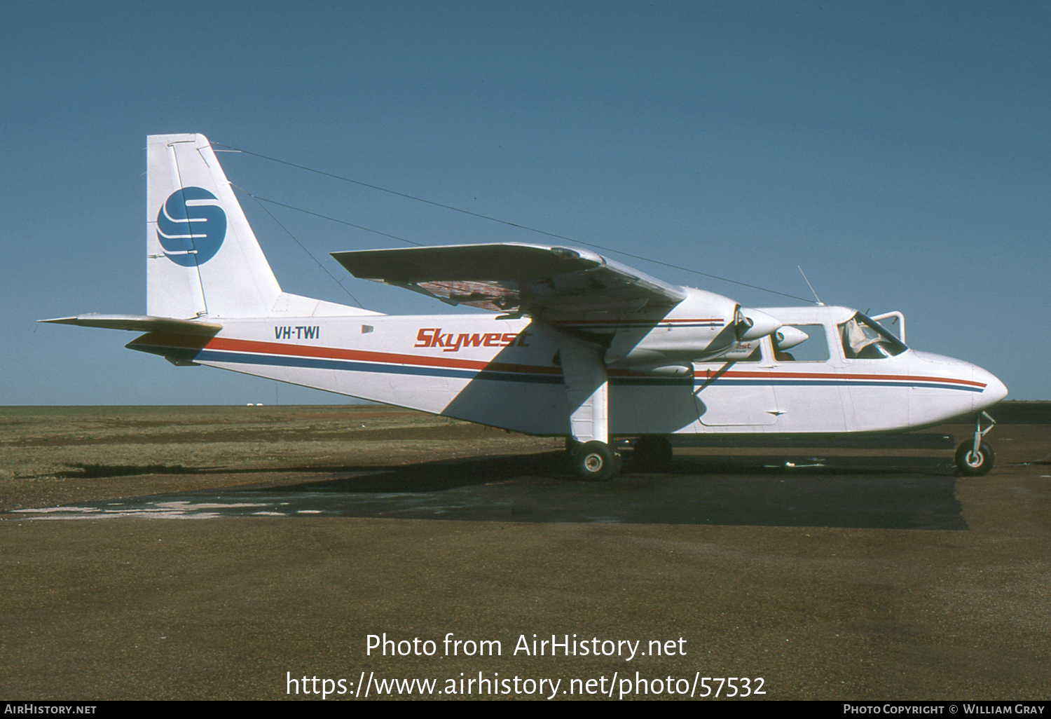 Aircraft Photo of VH-TWI | Britten-Norman BN-2A-20 Islander | Skywest Airlines | AirHistory.net #57532