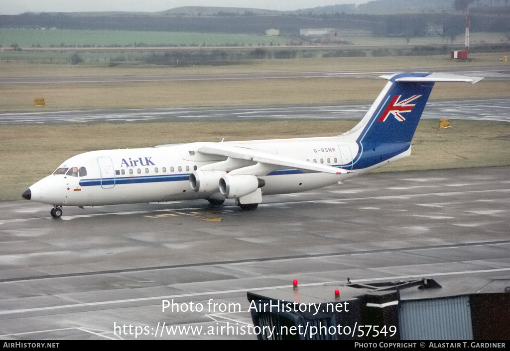 Aircraft Photo of G-BSNR | British Aerospace BAe-146-300 | Air UK | AirHistory.net #57549