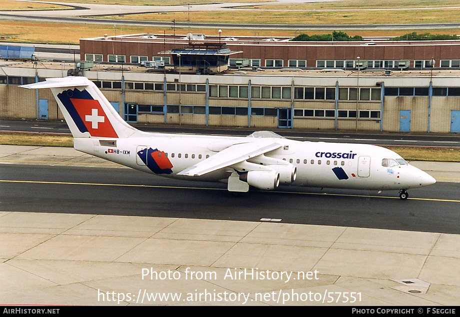 Aircraft Photo of HB-IXW | British Aerospace Avro 146-RJ100 | Crossair | AirHistory.net #57551