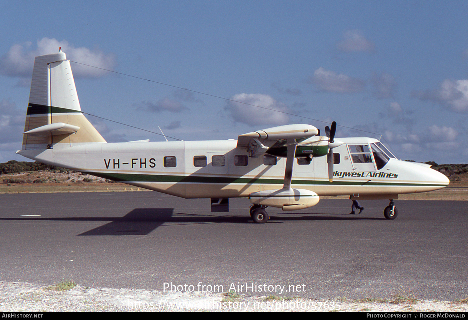 Aircraft Photo of VH-FHS | GAF N-24A Nomad | Skywest Airlines | AirHistory.net #57635